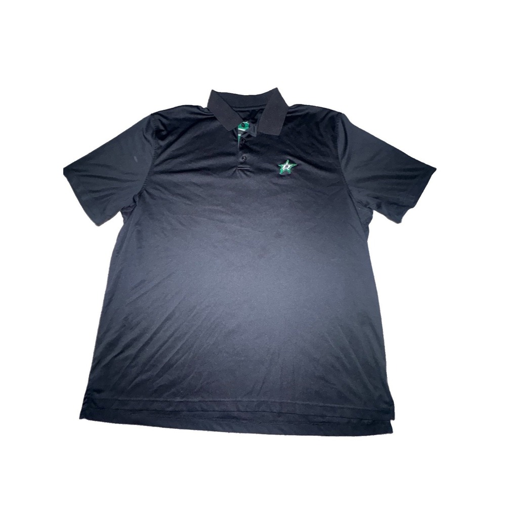 Dallas Stars Tribute Polo Men's XL NHL Short Sleeve Performance Black